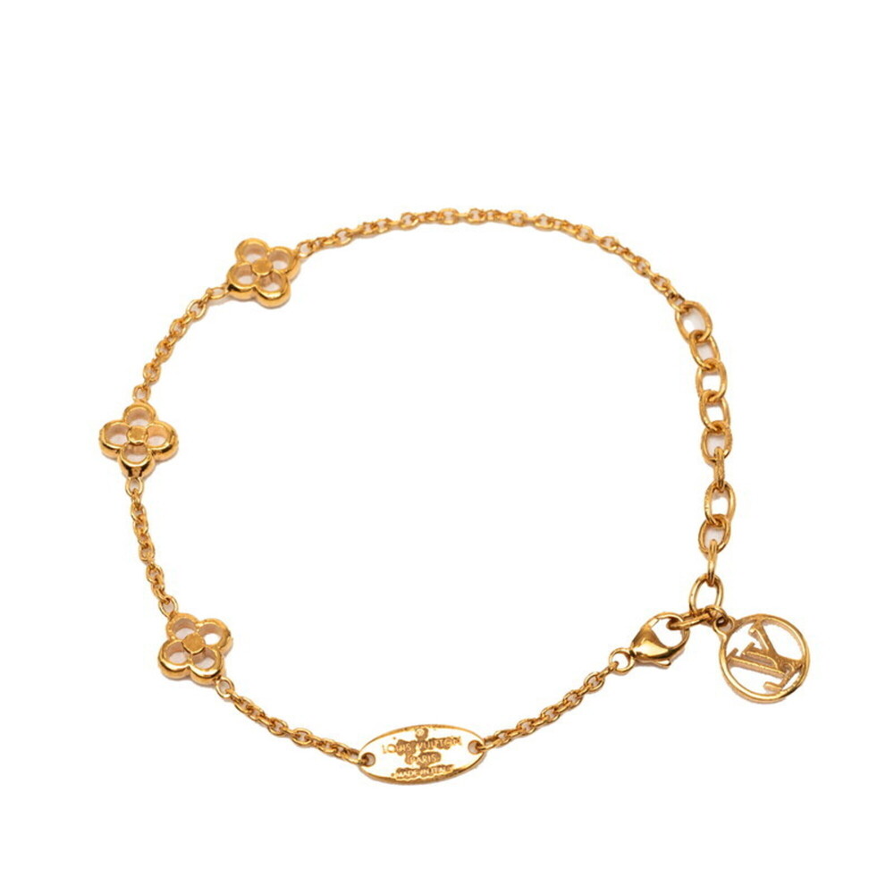 LOUIS VUITTON Gold Monogram Charm Bracelet - Picture 1 of 7